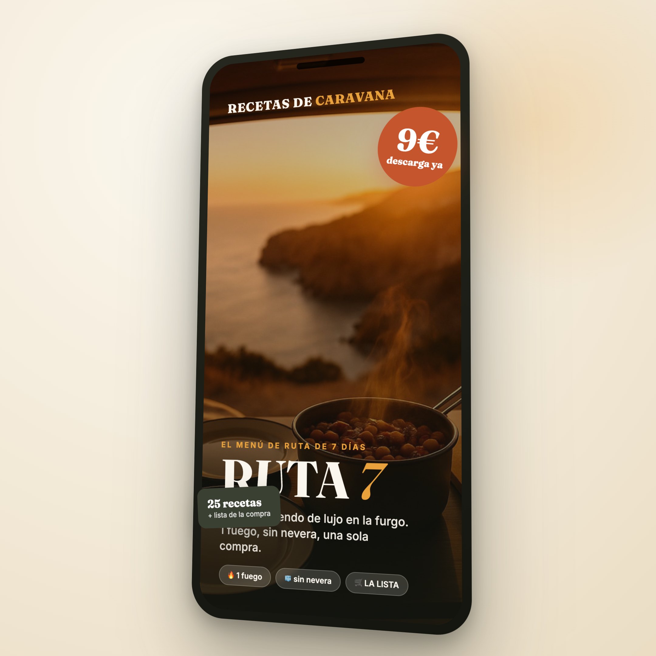 RUTA 7, el menú de ruta de 7 días en PDF para el móvil